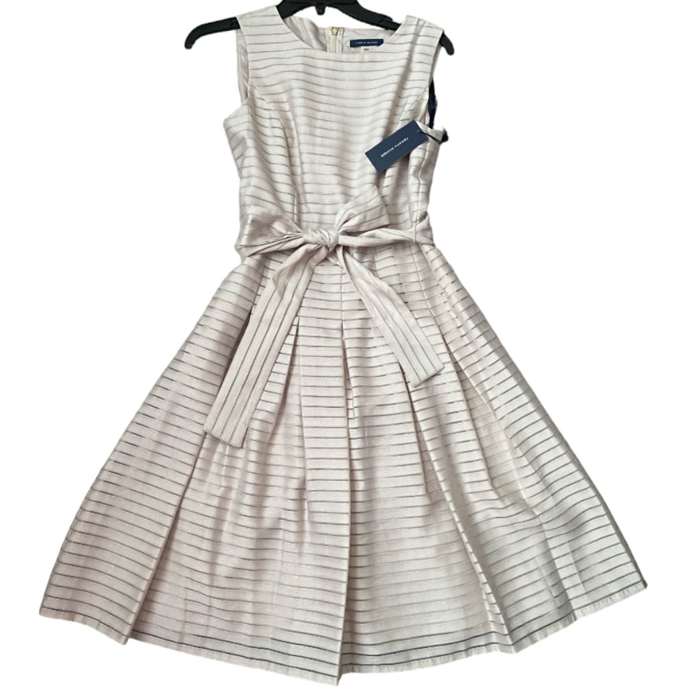 NWT Tommy Hilfiger Cream A-line Dress, Size 4